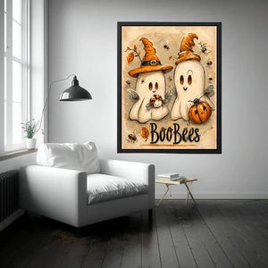 Cartoon Ghosts Canvas Print