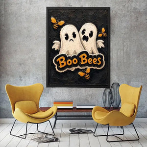 Cartoon Ghosts Canvas Print