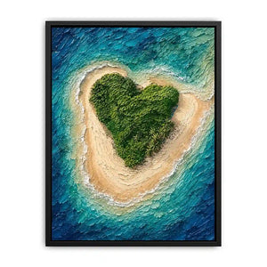 Heart Island Canvas Print