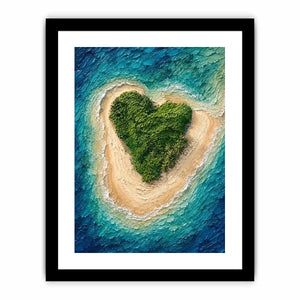 Heart Island Canvas Print