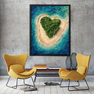 Heart Island Canvas Print