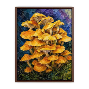 Gold Top Top Mushrooms Canvas Print