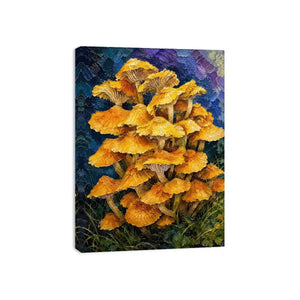 Gold Top Top Mushrooms Canvas Print