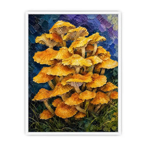 Gold Top Top Mushrooms Canvas Print