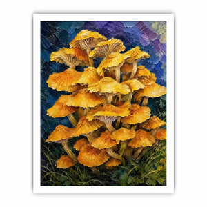 Gold Top Top Mushrooms Canvas Print