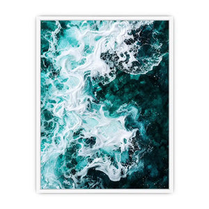 Teal Ocean Canvas Print