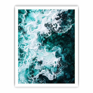 Teal Ocean Canvas Print