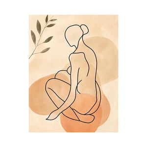 Sitting Figure Canvas Print