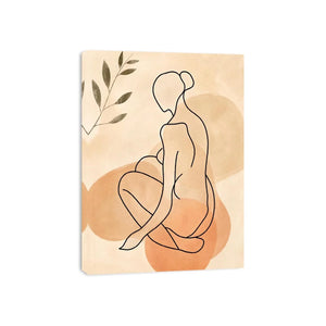Sitting Figure Canvas Print