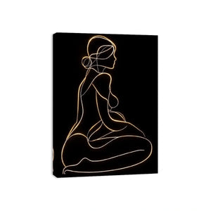 Figure Drawing Canvas Print