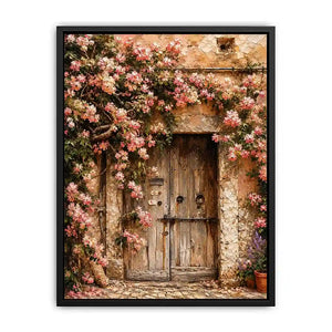 Italy door Canvas Print