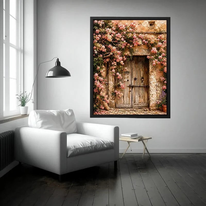 Italy door Canvas Print