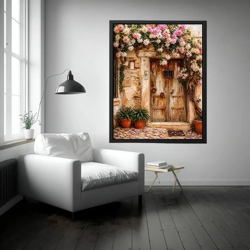 Vinatge Door In Italy Canvas Print