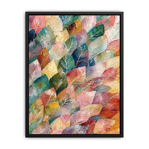 Pastel leaf Canvas Print