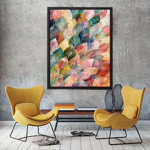 Pastel leaf Canvas Print