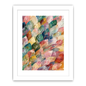 Pastel leaf Canvas Print