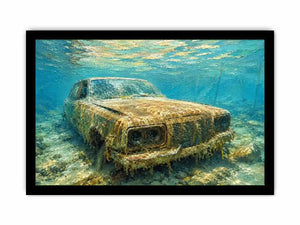 Underwater Car Canvas Print
