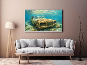 Underwater Car Canvas Print