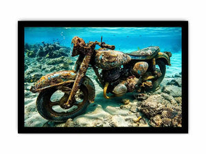 Underwater Byke Canvas Print