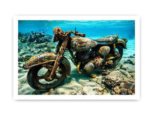 Underwater Byke Canvas Print
