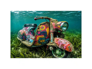 Underwater Scooter Canvas Print