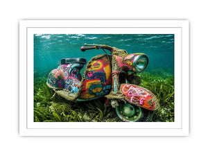 Underwater Scooter Canvas Print