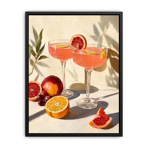 Two Glasses Of wine Canvas Print