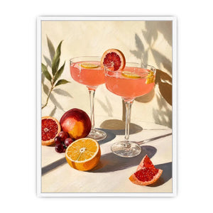 Two Glasses Of wine Canvas Print