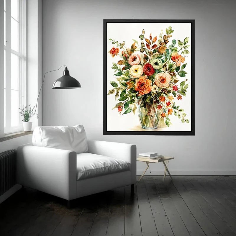 Flower Jar Canvas Print