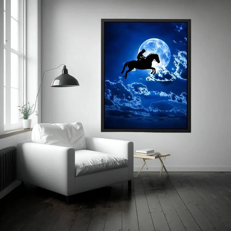 Riding Horse Canvas Print