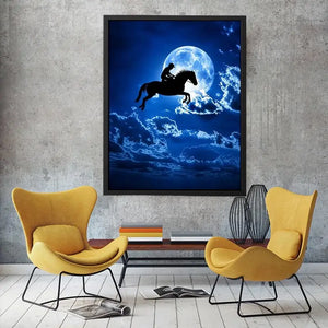 Riding Horse Canvas Print