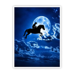 Riding Horse Canvas Print
