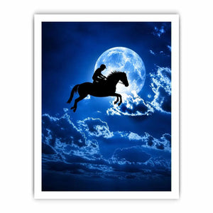 Riding Horse Canvas Print
