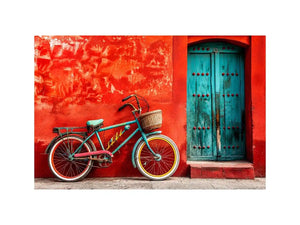 Bicycle In Mexico Canvas Print