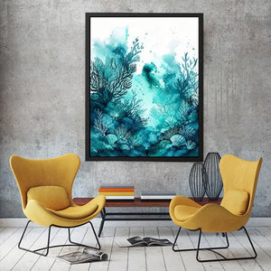 Teal Island Canvas Print