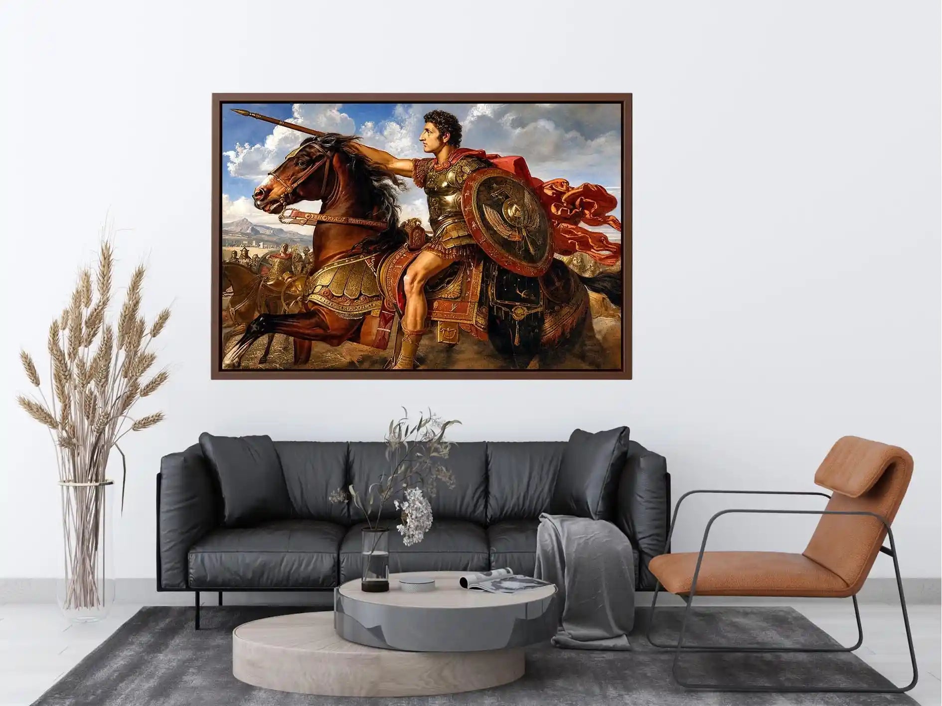 Alexander Riding In Triumph Canvas Print