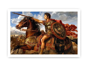 Alexander Riding In Triumph Canvas Print