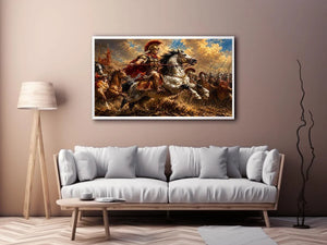 Battle of Issus Painting Canvas Print