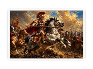 Battle of Issus Painting Canvas Print