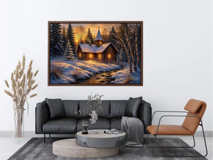 Chruch In Woods Canvas Print