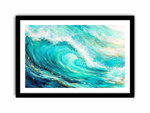 Teal Ocean Canvas Print