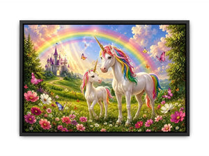 Magestic Unicorns kids nursery Canvas Print