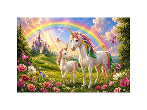 Magestic Unicorns kids nursery Canvas Print