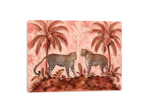 Two Leopards Canvas Print