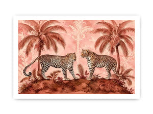 Two Leopards Canvas Print