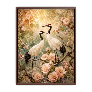 White Cranes Canvas Print