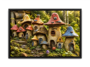 Mushroom House Canvas Print