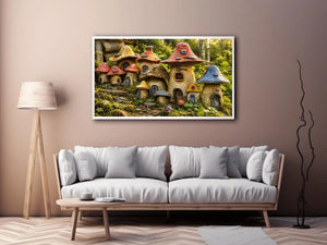 Mushroom House Canvas Print