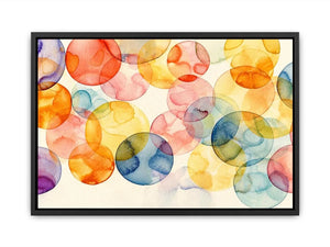 Watercolor Balls Canvas Print