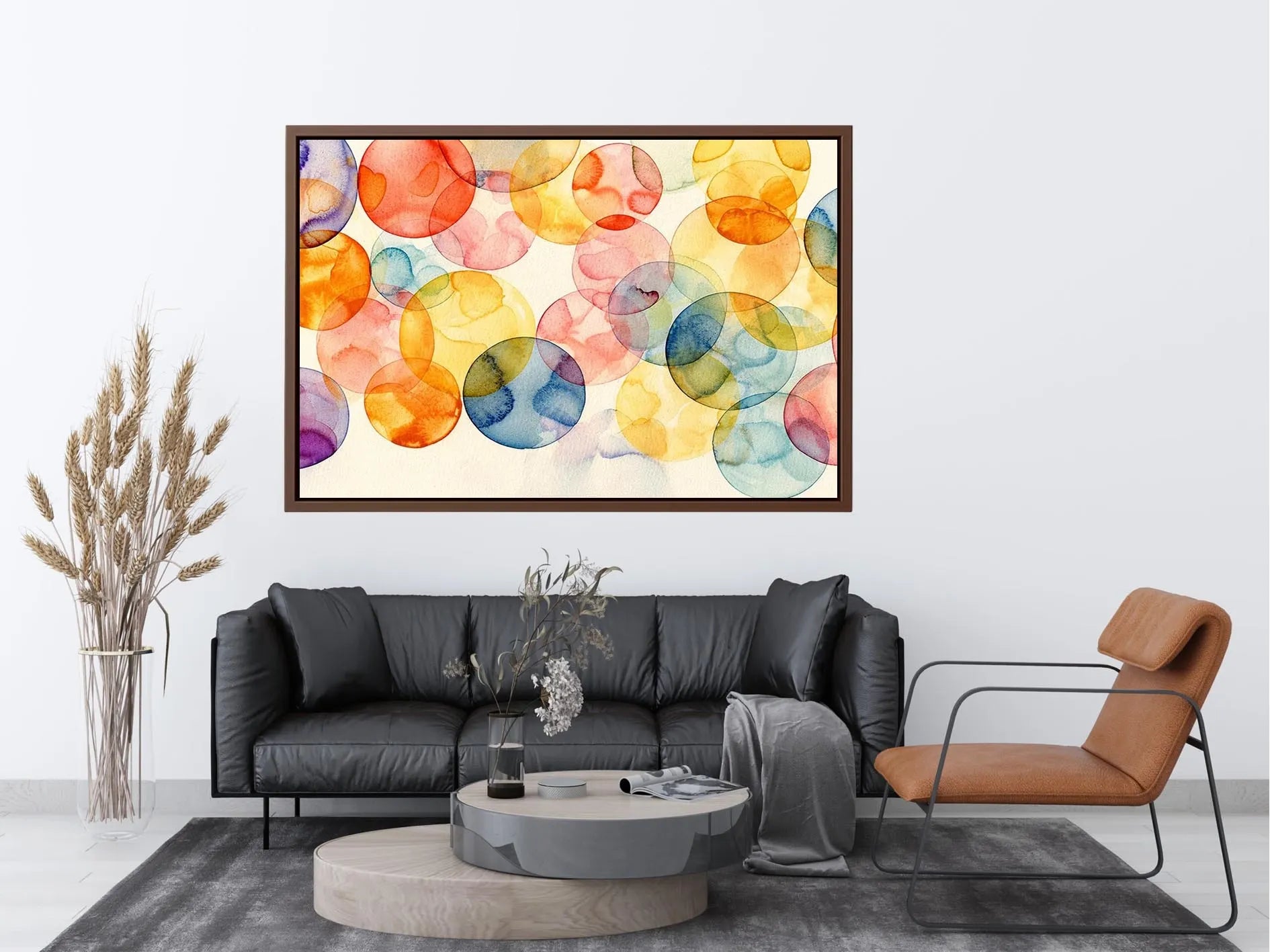 Watercolor Balls Canvas Print